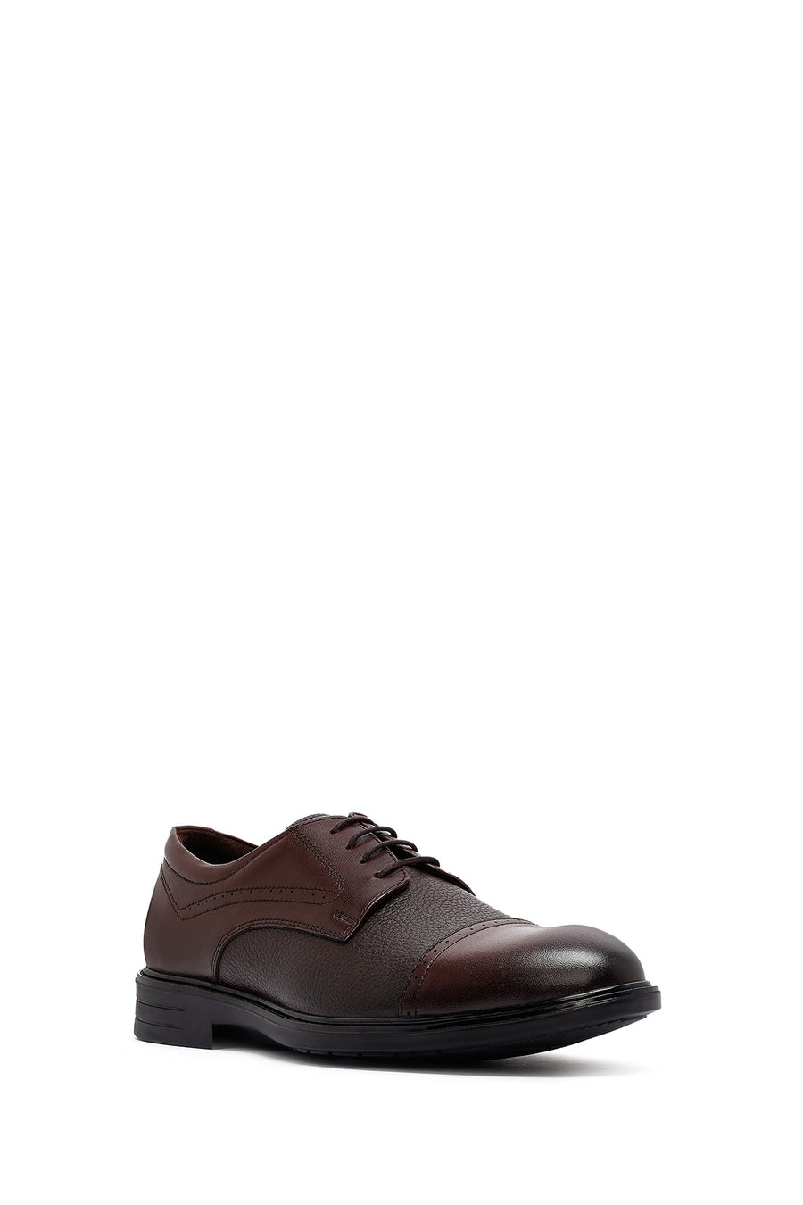 Men's Brown Laced Leather Classic Shoes