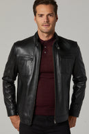 Jeff Men's Leather Jacket | Derimod