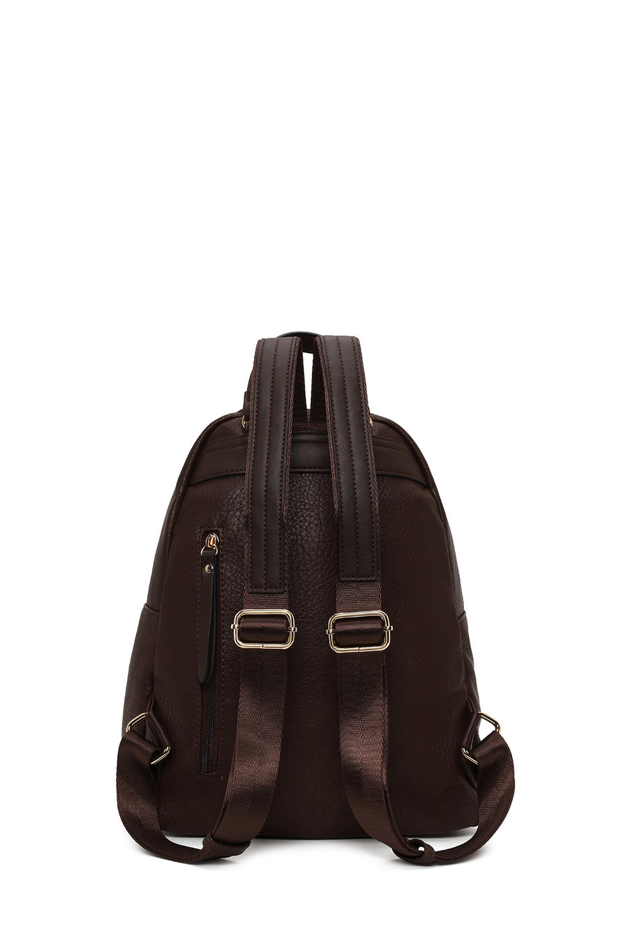 Woman Brown Casual Backpack