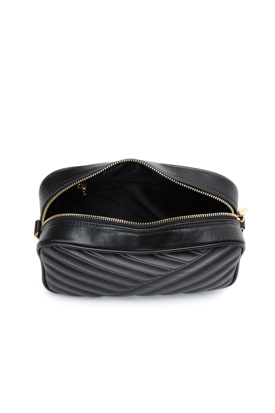 Women's Black Quilted Crossbody Bag