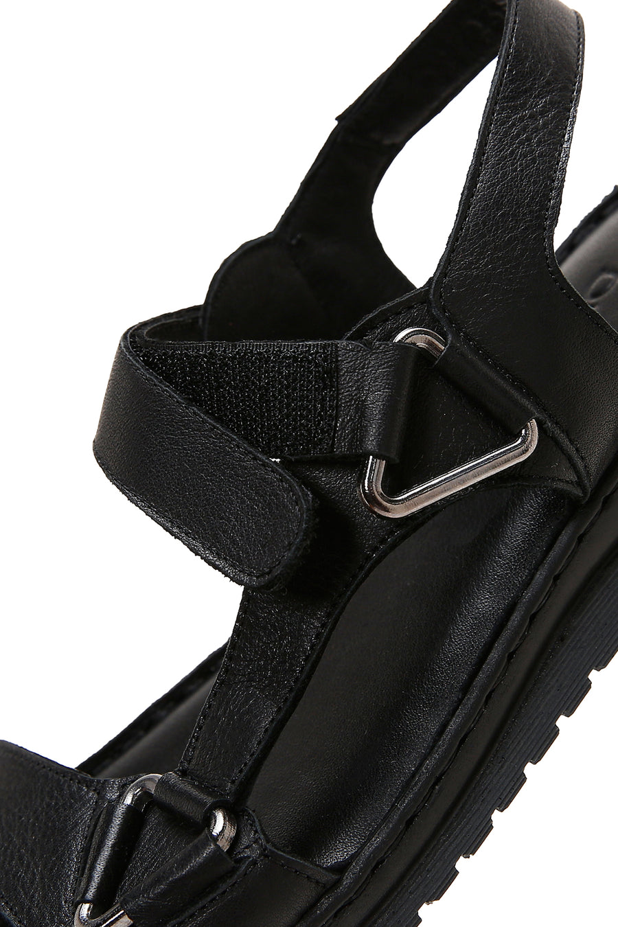 Kadın Siyah Deri Comfort Sandalet