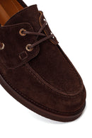 Woman Brown Lace-up Suede Casual Shoes | Derimod