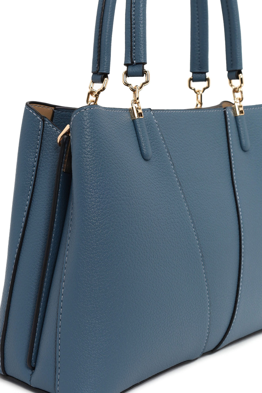 Woman Blue Long-Strap Shoulder Bag