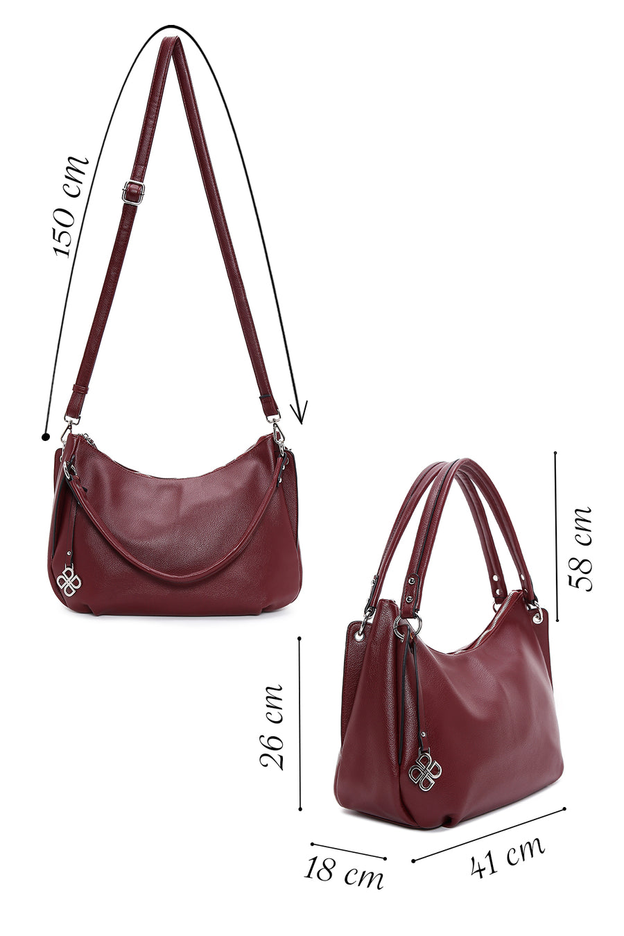 Women's Burgundy Shoulder Bag