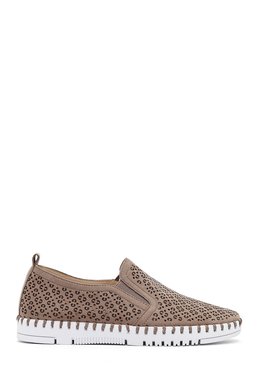 Women's Mink Pattern Fabric Comfort Shoes 26PFE470310 | Derimod