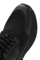 Erkek Siyah Bağcıklı Kumaş Sneaker | Derimod