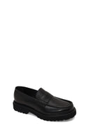 Erkek Siyah Deri Casual Loafer | Derimod