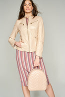 Latinia Women's Leather Jacket | Derimod