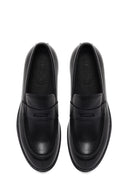 Erkek Siyah Deri Casual Loafer | Derimod