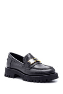 Women's Leather Casual Buckle Loafer | Derimod