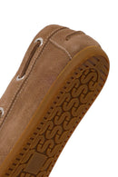 Woman Mink Lace-Up Suede Shoes | Derimod