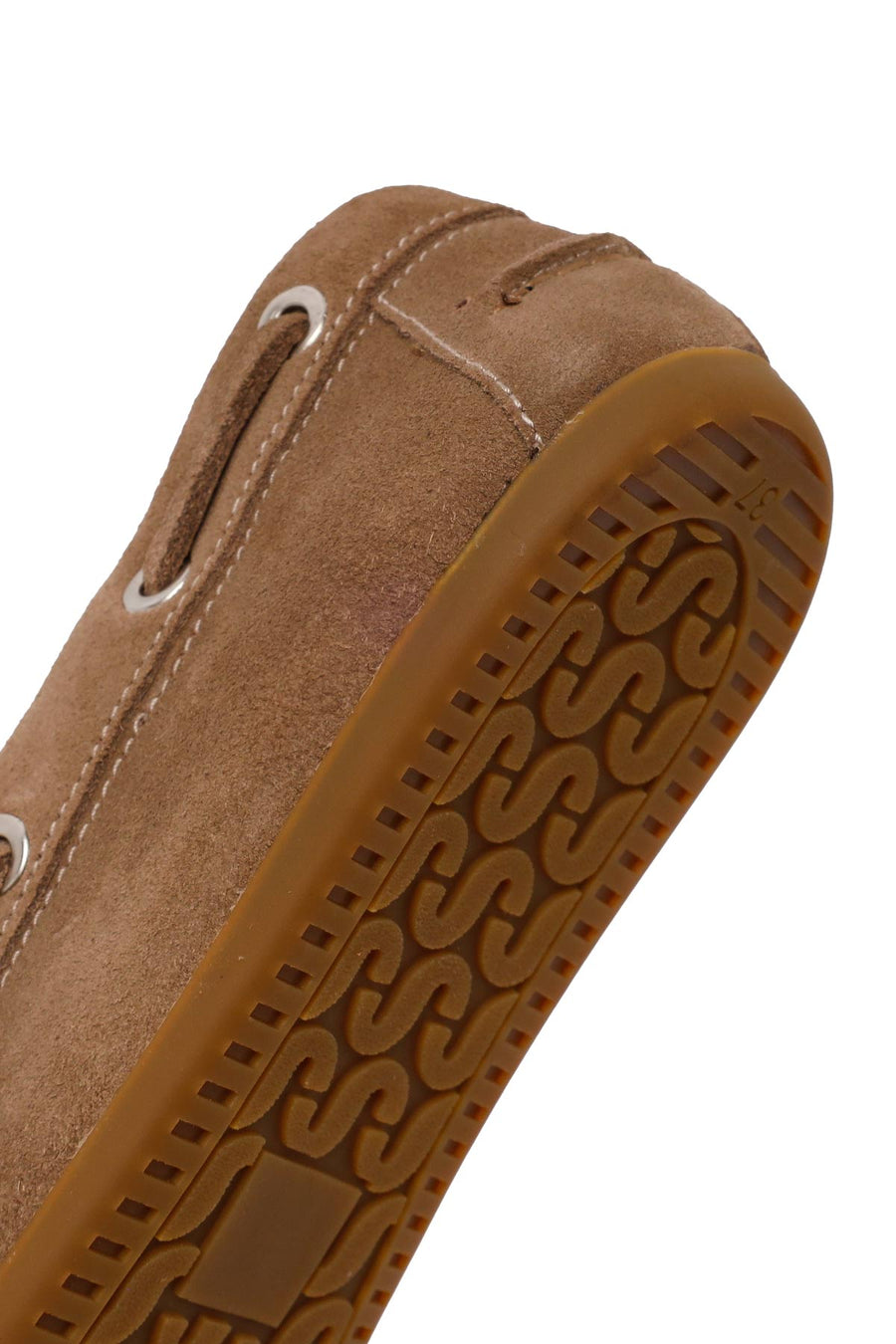 Woman Mink Lace-Up Suede Shoes