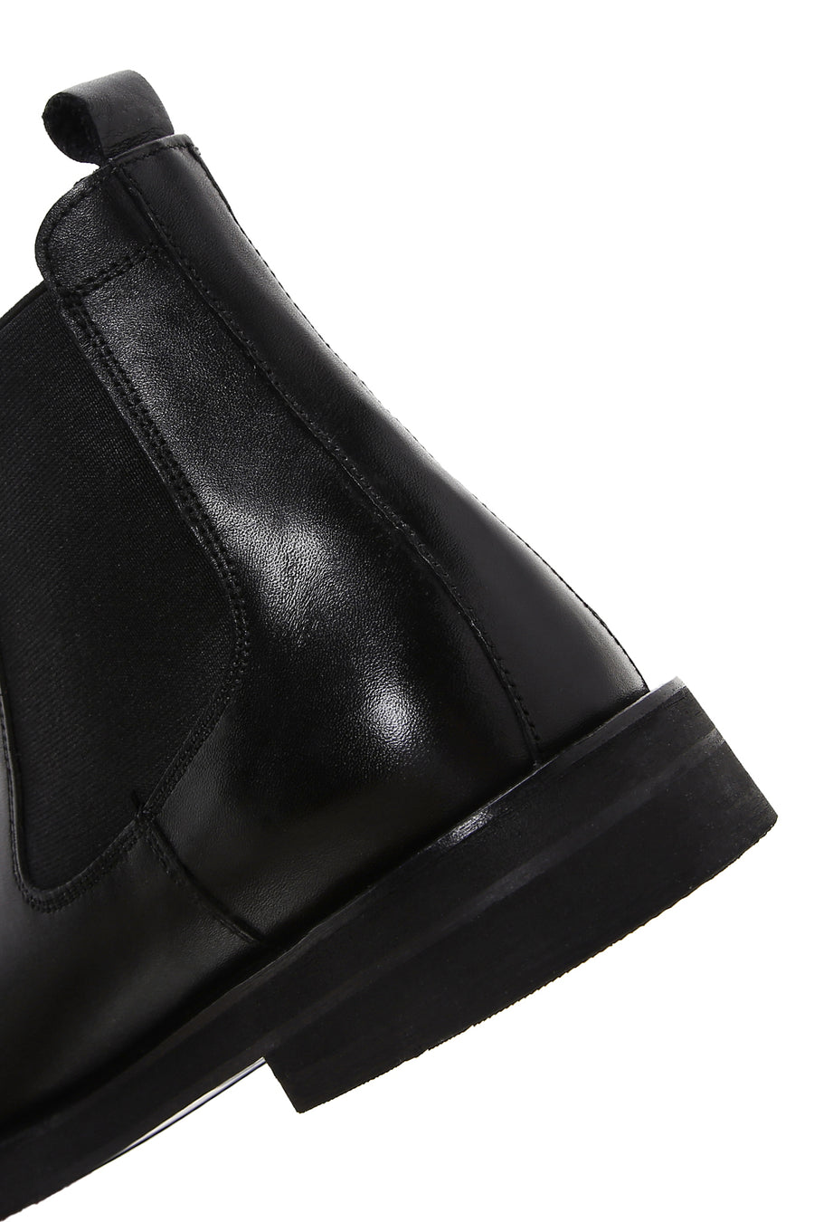 Men's Black Leather Casual Chelsea Boots