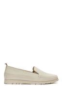 Kadın Bej Deri Comfort Loafer | Derimod
