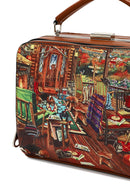 Woman Tan Long-Strap Patterned Shoulder Bag | Derimod
