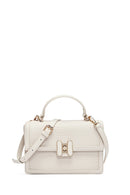 Women's Cream Long Strap Printed Crossbody Bag | Derimod