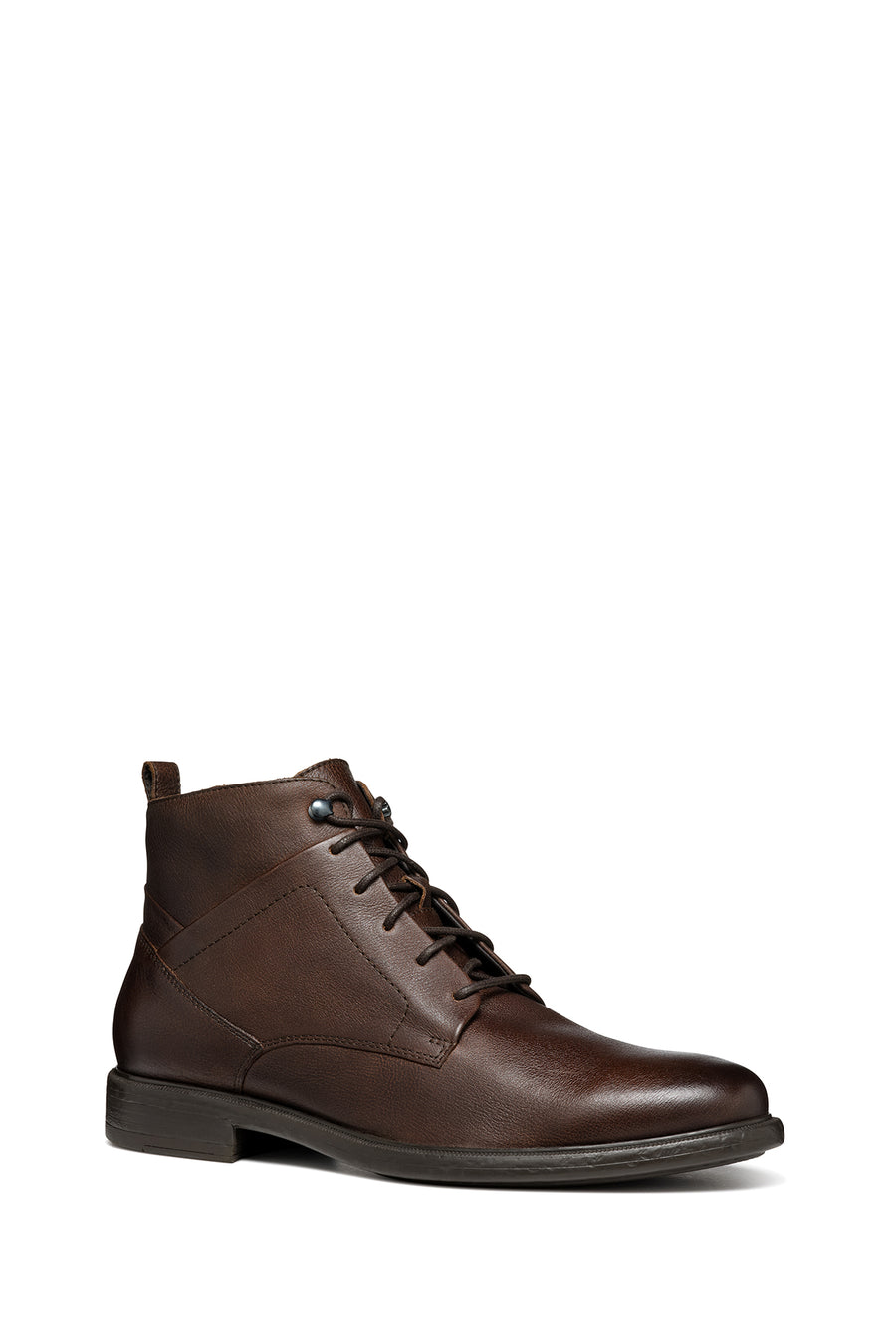 Geox Men's Brown Terence Lace-Up Leather Combat Boots
