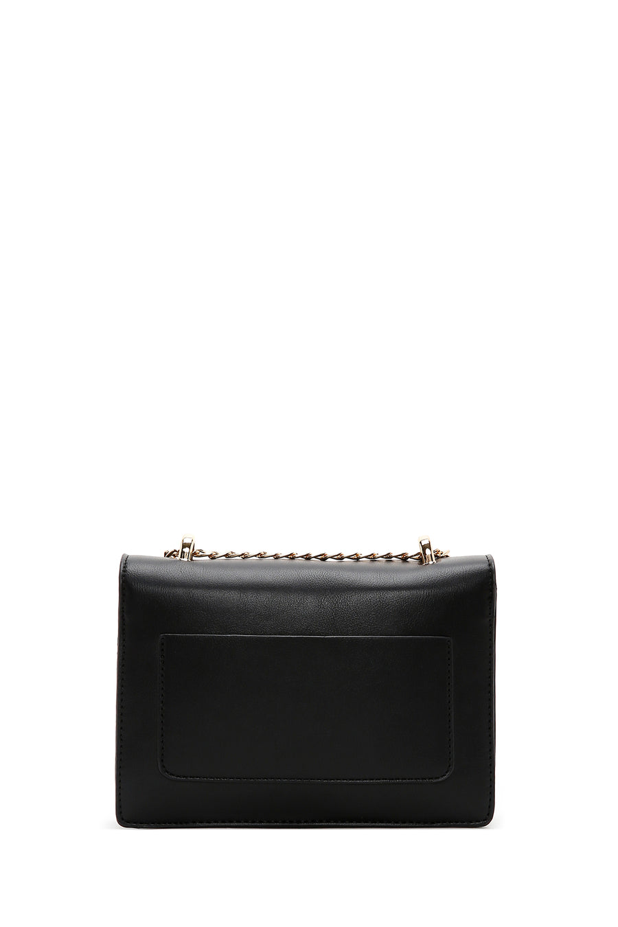 Women's Black Long Chain Strap Crossbody Bag