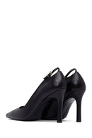 Woman Black Stiletto Heels Leather Stiletto | Derimod