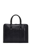 Men's Black Leather Briefcase | Derimod