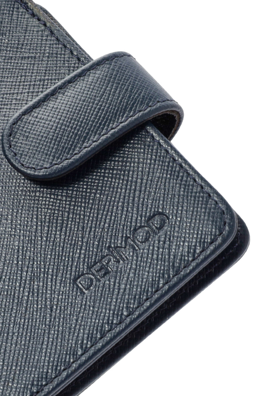 Men's Navy Blue Leather Card Holder