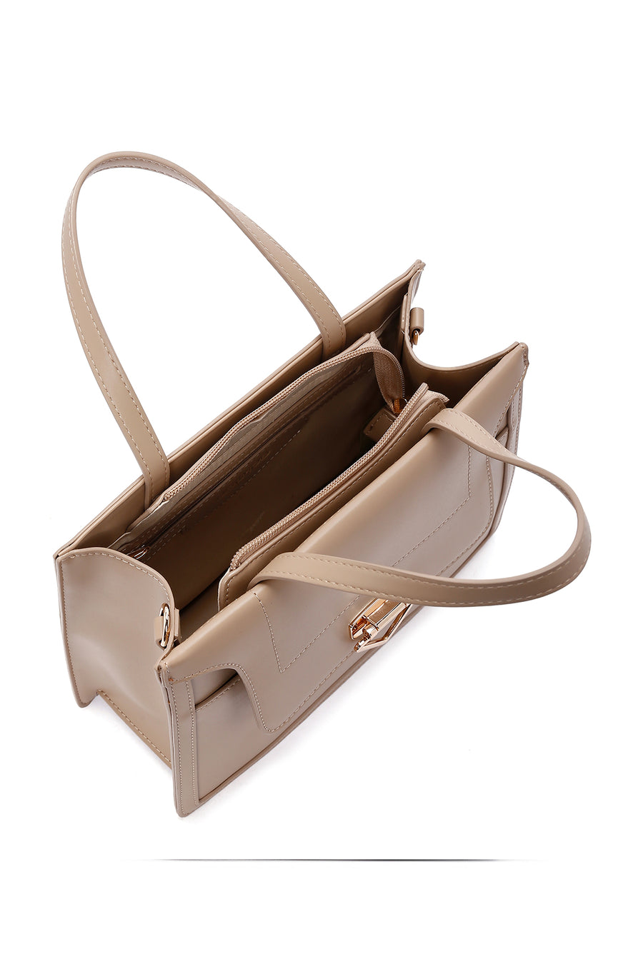 Women's Beige Long Strap Shoulder Bag