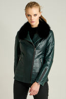 Stella Women's Leather Jacket | Derimod