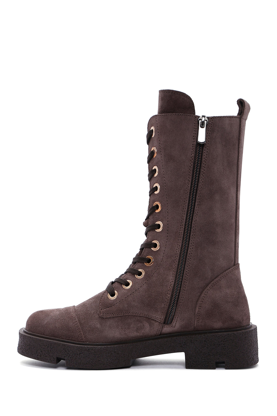 Women's Mink Suede Leather Boots
