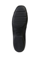 Geox Women's Black Annytah Leather Ballerinas | Derimod