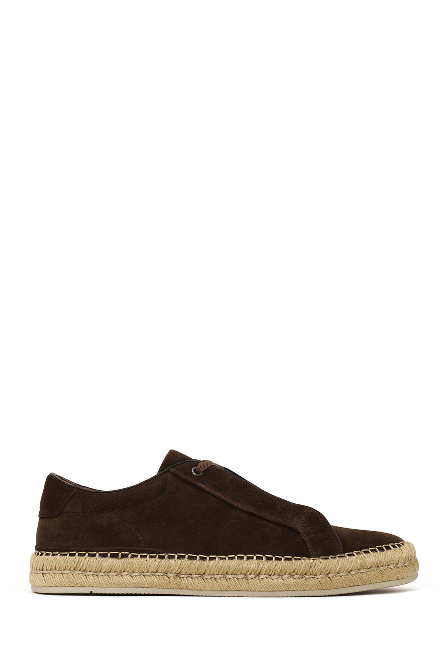 Erkek Kahverengi Kalın Tabanlı Süet Deri Sneaker 26SFD692910 | Derimod