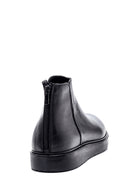 Men's Leather Casual Zipper Boots | Derimod