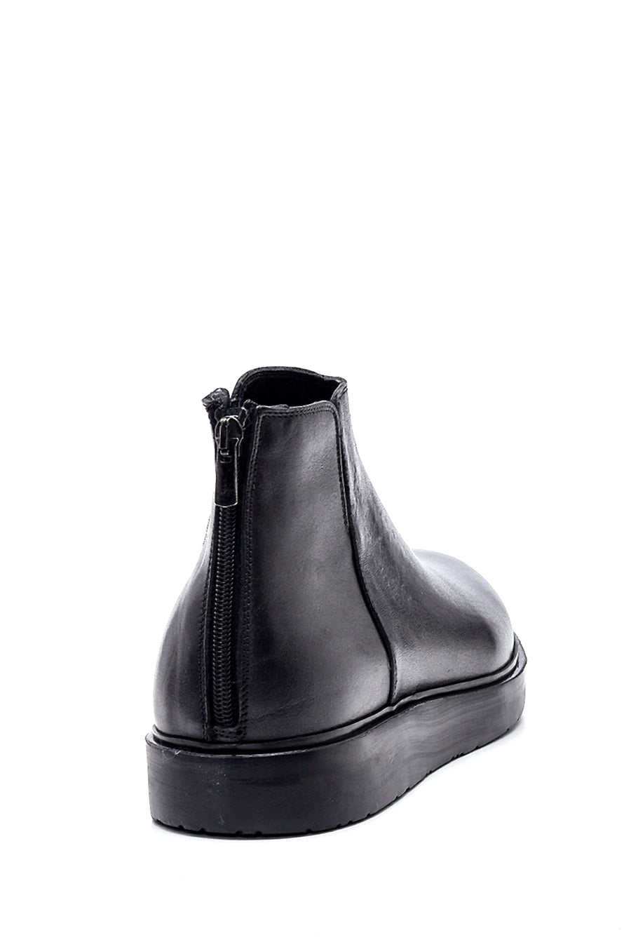 Men's Leather Casual Zipper Boots