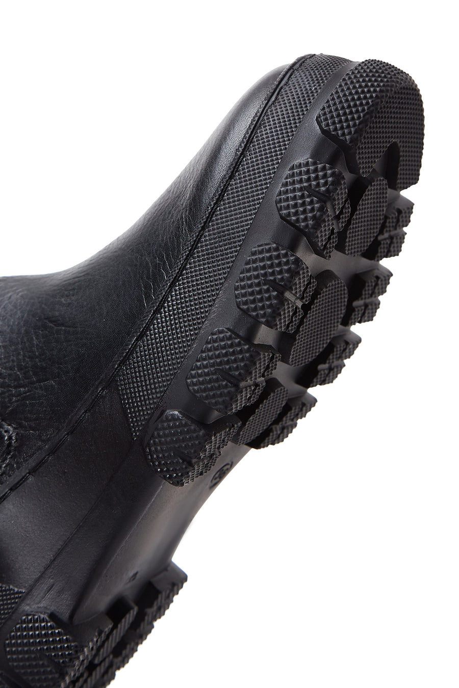 Women's Black Leather Chelsea Boots