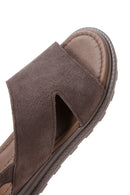 Women's Mink Suede Leather Sandals | Derimod