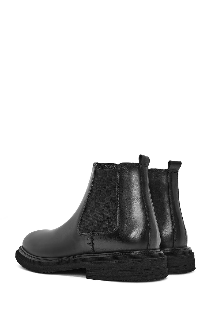 Men's Black Leather Chelsea Boots