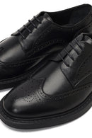 Men's Black Lace-Up Leather Classic Shoe | Derimod