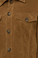 Valenza Women's Camel Suede Leather Jacket | Derimod