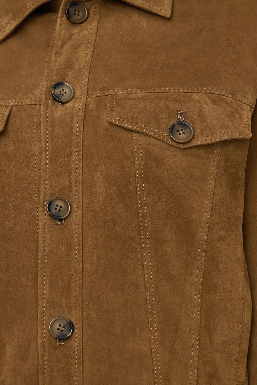 Valenza Women's Camel Suede Leather Jacket
