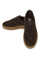 Woman Brown Lace-Up Suede Leather Sneaker | Derimod
