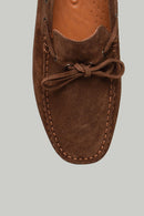 Suede Tan Men's Leather Loafer | Derimod
