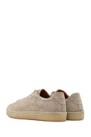 Men's Beige Lace-Up Suede Leather Sneaker | Derimod