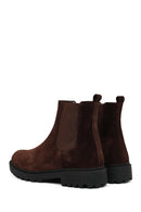 Male Brown Suede Chelsea Boots | Derimod