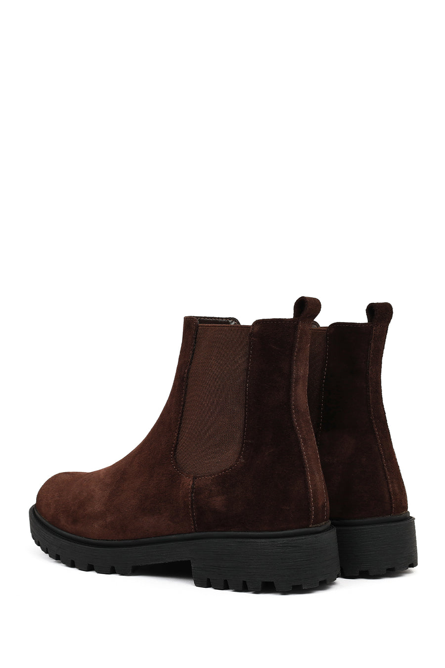 Male Brown Suede Chelsea Boots