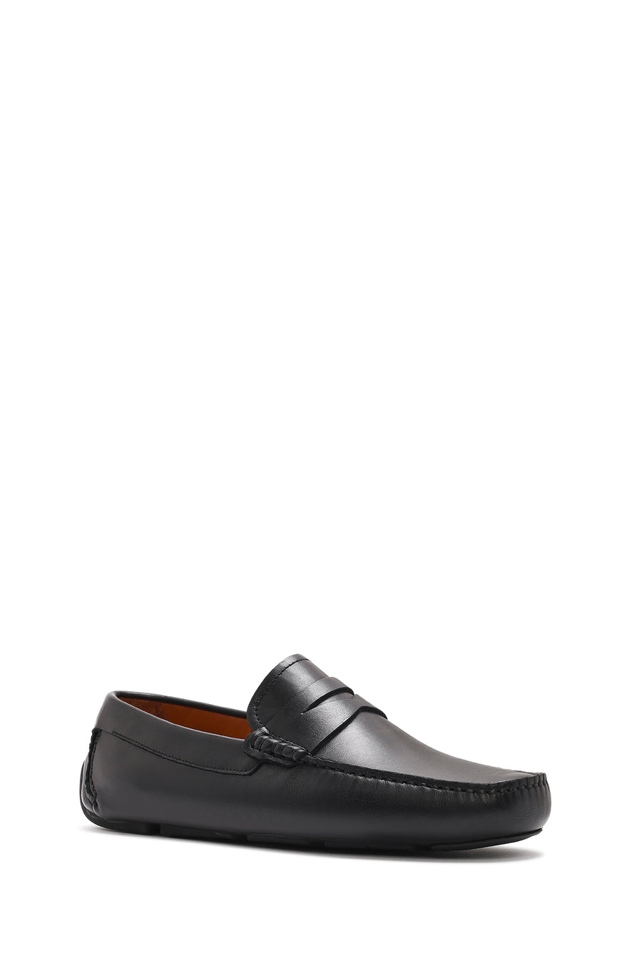 Men's Black Leather Loafer