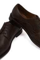 Derimod Black Male Brown Lace-Up Leather Classic Shoes | Derimod