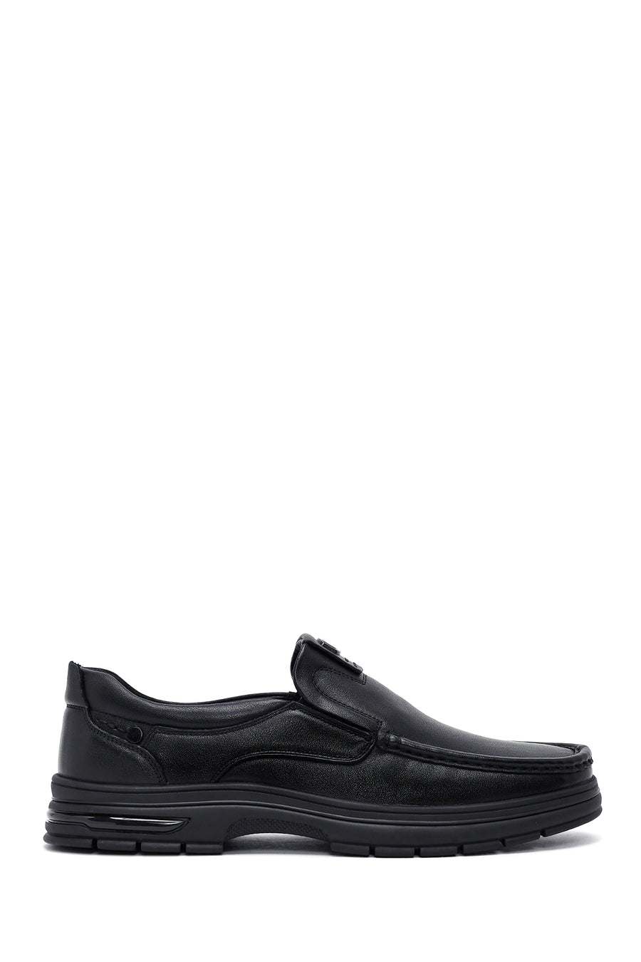 Erkek Siyah Deri Casual Loafer WM680018DV | Derimod