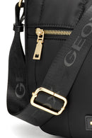 Geox Women's Black Traveggy Fabric Crossbody Bag | Derimod