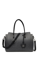 Woman Black Long Strap Printed Shoulder Bag | Derimod