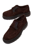 Male Brown Lace-up Suede Casual Shoes | Derimod