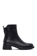 Women's Black Zipper Boots | Derimod